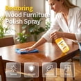 thumbnail image 2 of Scratch Erase Beeswax Floor Spray, 2026 New 350ml-Beeswax Wood Polish Spray, Cleans, Restores Shine, Scratches, Suitable for Floors, Wooden Sofas, and Furniture, 2 of 7