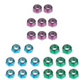 thumbnail image 2 of 24Pcs Skateboard Truck Wheel Axle Screw Nuts Longboard Hardware Accessories, 2 of 5