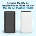 thumbnail image 3 of Medify Air MA-112 Genuine Replacement Filter | for Allergens, Wildfire Smoke, Dust, Odors, Pollen, Pet Dander | 3 in 1 with Pre-Filter, H13 HEPA, and Activated Carbon for 99.7% Removal | 2-Pack, 3 of 6