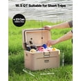 thumbnail image 4 of VEVOR Portable Cooler, 16.5 QT Hard Cooler with Ice Retention, Heavy-Duty Handles and Cup Holder, Lightweight Rigid Material Insulated Portable Cooler, Suitable for Family Picnics and Short Trips, 4 of 9