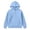 Light Blue, variant on Fozruso Boys Knit Half Zip Hooded Sweatshirt For Kids Cozy Long Sleeve Pullover with Pockets