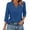 Blue, variant on yunLCZ Women Shirts Women's 3/4 Length Sleeve V Neck Collared Tops Summer Business Casual Work Shirts Fashion Outfits 2025 Women's Cap Sleeve Tank Tops Bronze L