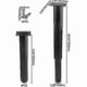 thumbnail image 4 of Adjustable Metal Furniture Legs (25-42cm, Black), 4 of 5