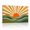 D, variant on XaaKee Canvas Art Prints Minimalist Sunburst Art Prints Vector Hills Retro Vibes Canvas Prints Wall Art Inner Framed 18*12Inch