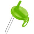 thumbnail image 1 of Tapas para Latas Refresco Con Pajita Silicona Cubierta Acampar Picnic () Verde, 1 of 9