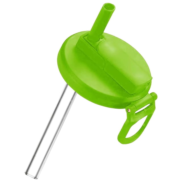 Tapas para Latas Refresco Con Pajita Silicona Cubierta Acampar Picnic () Verde