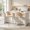 Beige + Silver, variant on AUU Bubble Counter Height Bar Stools Set of 2, Modern Velvet Cloud Bar Chairs with Matte Metal Legs, Upholstered Padded Breakfast Stools for Kitchen Island & Home Bar