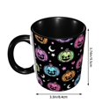 thumbnail image 2 of Halloween Coffee Mug, pink pumpkin halloween Ceramic Tea Cups Halloween Party Cups for Hot/Cold Beverages, Cute Coffee Cups for Kitchen Holiday Gift Coffee Bar Accessories, 2 of 6