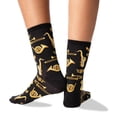 thumbnail image 2 of Jazz Instruments Grey Ladies Crew Socks, 2 of 4