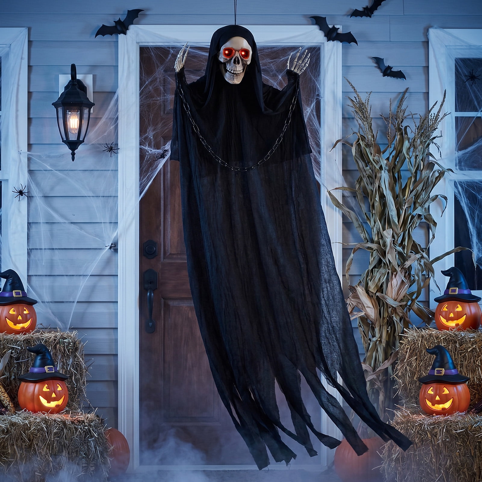 Haunted Hill Farm 2.9 ft Animatronic Gravely Granny by Tekky