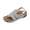 Gray_005, variant on Women T-Strap Thong Sandals, Adjustable Ankle Strap Open Toe Shoes, Hollow Breathable Flat Casual Footwear for Summer Beach White 7（EU-38）