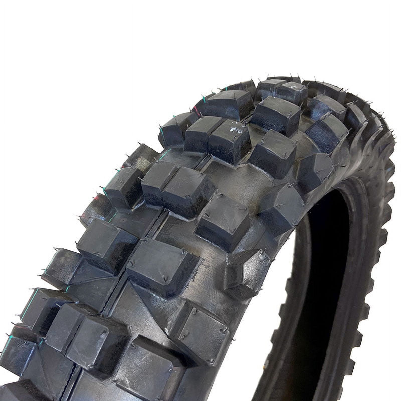 Motorcycle Dirt Bike Tire 110/100-18 Front or Rear Off-Road Knobby Tread (Model P154)