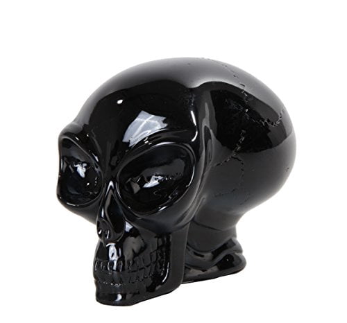 PTC Translucent Alien Skull Statue, Black - Walmart.com
