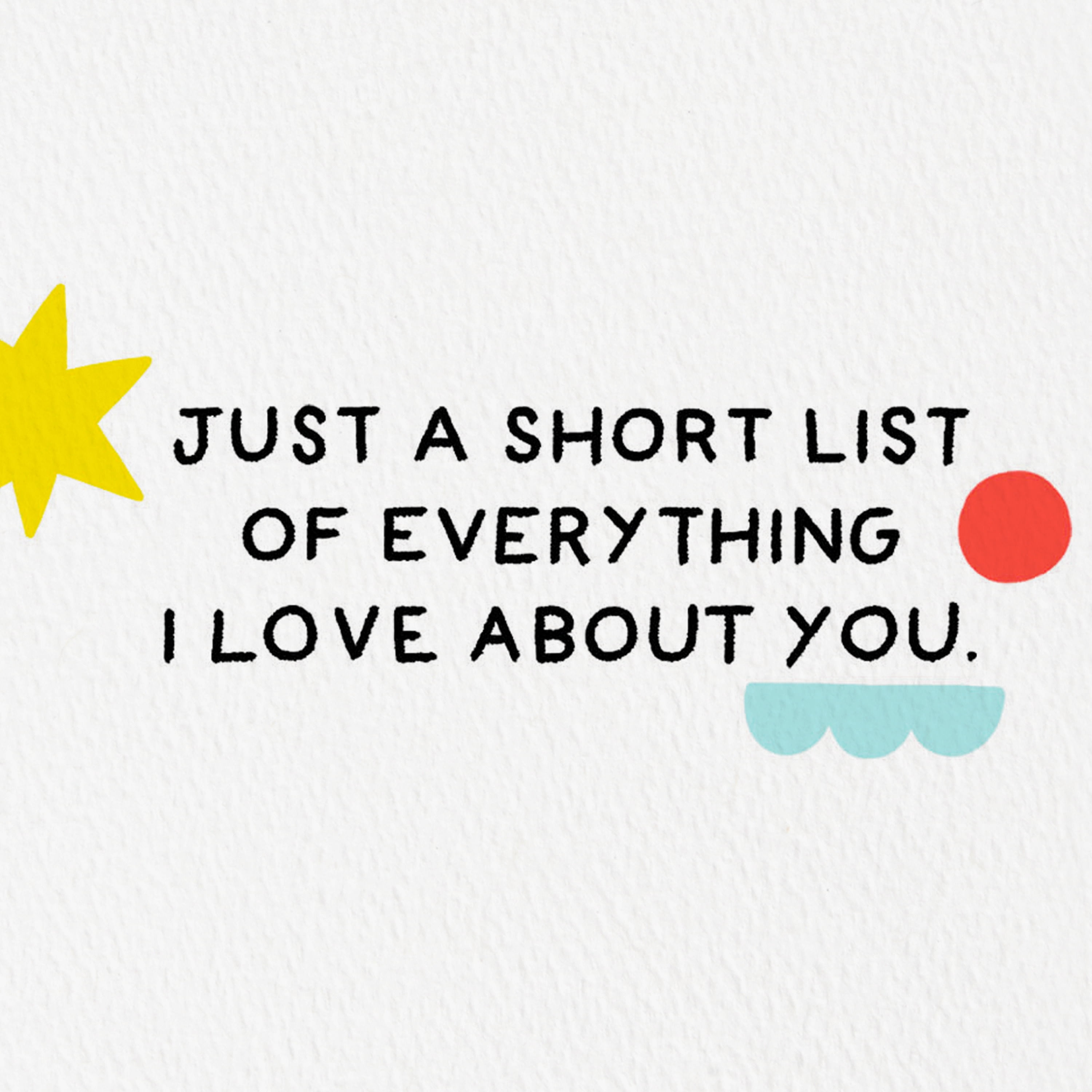 Hallmark Good Mail Love Card (Every Single Freaking Thing About You)