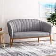 thumbnail image 2 of GDF Studio Deborah Loveseat, Charcoal, 2 of 7