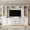White Particle Board Primary Living Space, variant on LHSHID Minimalist Wall Unit with Bridge, Adjustable Shelves, Black