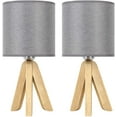 thumbnail image 3 of Set of 2 Bedside Desk Lamp with Fabric Shade Cute Nightstand Lamp for Dorm Room, 3 of 8