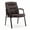 Brown, variant on EDX Guest Chair,Leather Reception Chair with Fixed Padded Armrests for Office Waiting Room & Lobby Area Seating,Brown,1Pack