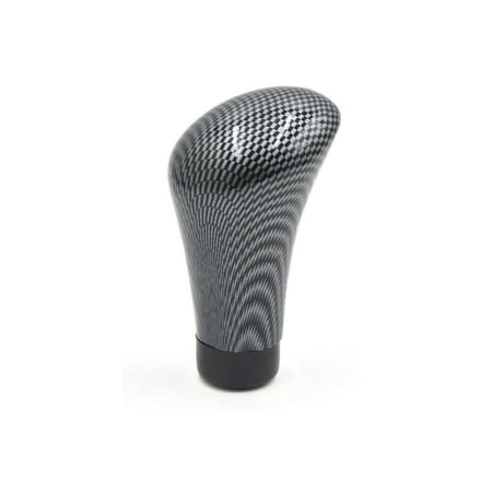 Carbon Fiber Pattern Plastic Gear Stick Shift Knob Shifter Cover for Manual (Best Stick Shift Cars For Beginners)