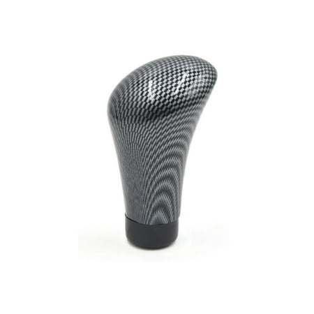 Carbon Fiber Pattern Plastic Gear Stick Shift Knob Shifter Cover for Manual