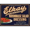 thumbnail image 2 of Retrolabel 32x25 Gold Ornate Wood Framed with Double Matting Museum Art Print Titled - Elkay Mayonnaise Salad Dressing, 2 of 4