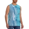 thumbnail image 2 of Kdxio Waves and Boats on the Beach for Men's Muscle T-shirt,Sleeveless for Workout Running Athletic Gym Lounge Casual, 2 of 7