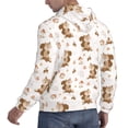thumbnail image 6 of Kdxio Fall Squirrel Print Mens Casual Hooded Collar Drawstring Hoodies Pullover Sweatshirts Casual Long Sleeve Shirts-3X-Large, 6 of 7