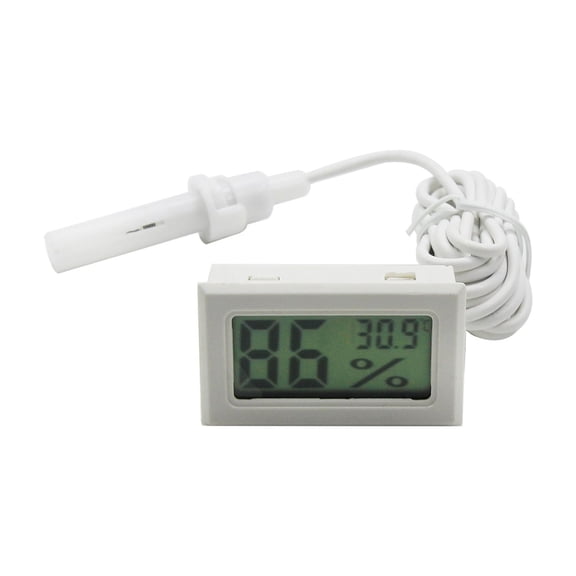 Digital Thermo Hygrometer With Probe Suitable For Accurate Monitoring Home Office Greenhouses Laboratories And Pet Room