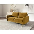 thumbnail image 6 of Home Square 2-Piece Set with Velvet Living Room Sofa and Loveseat in Ginger, 6 of 9