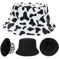 thumbnail image 3 of Sombreros de invierno para mujer, sombrero de cubo de piel sintética, sombrero de cubo con estampado de leopardo, sombrero cálido Vintage Adepaton MZQ-0963, 3 of 7