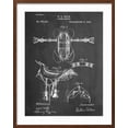 thumbnail image 2 of Art.com Horse Riding Saddle Patent Art Print, Brown Frame Wall Art, 23" x 29", 2 of 5
