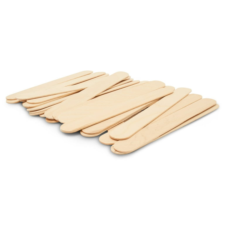 1000 Green 6 Inch Jumbo Wooden Craft Popsicle Sticks-JCS-GRE