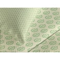 thumbnail image 4 of Ambesonne Nature Quilted Bedspread Set 3 Pcs, Geometric Spring Leaves, King Size, Green White, 4 of 5