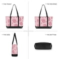 thumbnail image 6 of FORMRS Canvas Laptop Tote Bag for Women with 15.6" Computer Compartments Shoulder Handbag, Phones and Hearts, 6 of 7