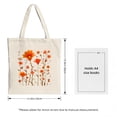 thumbnail image 3 of Stylish Canvas Tote Bag with Vibrant Orange and Pink Splash Design - Perfect for Shopping Travel and Parties, 3 of 4