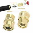 thumbnail image 1 of 2Pcs Pressure Washer Coupler Brass Fittings 1/4 Inch Quick Connect To Female, 1 of 9