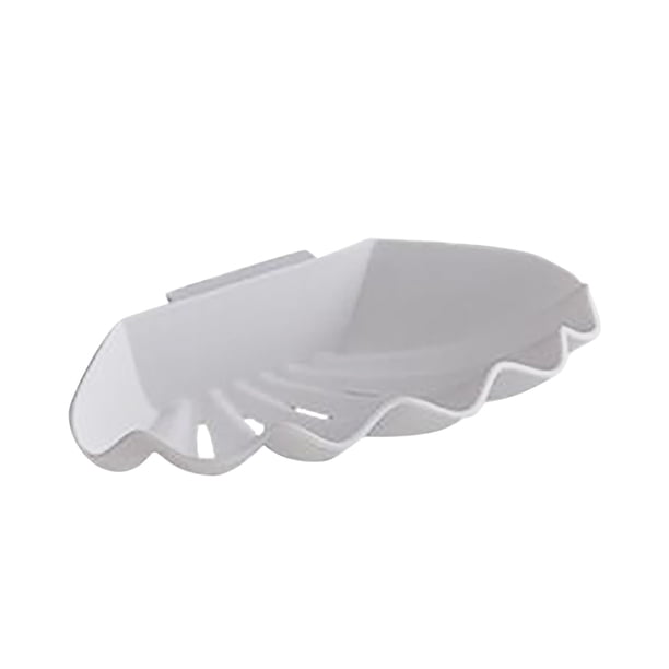 Xihbxyly Jabonera de Doble Capa, Diseño Creativo de Hojas, Material Abs Duradero, Montaje con Ventosa, Fácil Instalación, Ideal para Baño y Cocina, Solución de Almacenamiento Elegante, Incluye 1 Jabo