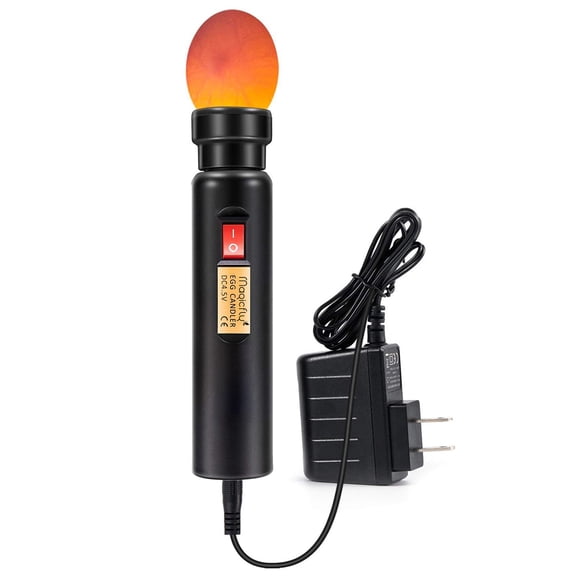 Magicfly Bright Cool LED Light Egg Candler Tester Incubator for Chickens Ducks Birds Eggs - Powered by Power Cable Only