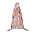 thumbnail image 7 of Honeii Fruit Print Poncho Cape, Cloak Coat, Snuggly Hooded Wearable Blanket, Hooded Cape For Teenagers,Halloween Costumes-Medium, 7 of 7