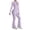 D14/Light Purple, variant on Afdoent Workout Sets For Women High Waisted Flare Leg Yoga Long Sleeve And Pants Workout Outfit For Fitness Solid Color Active Wear