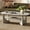 Stone, variant on CooLove 47" Mid Century Coffee Table Oval 2-Tier Cherry