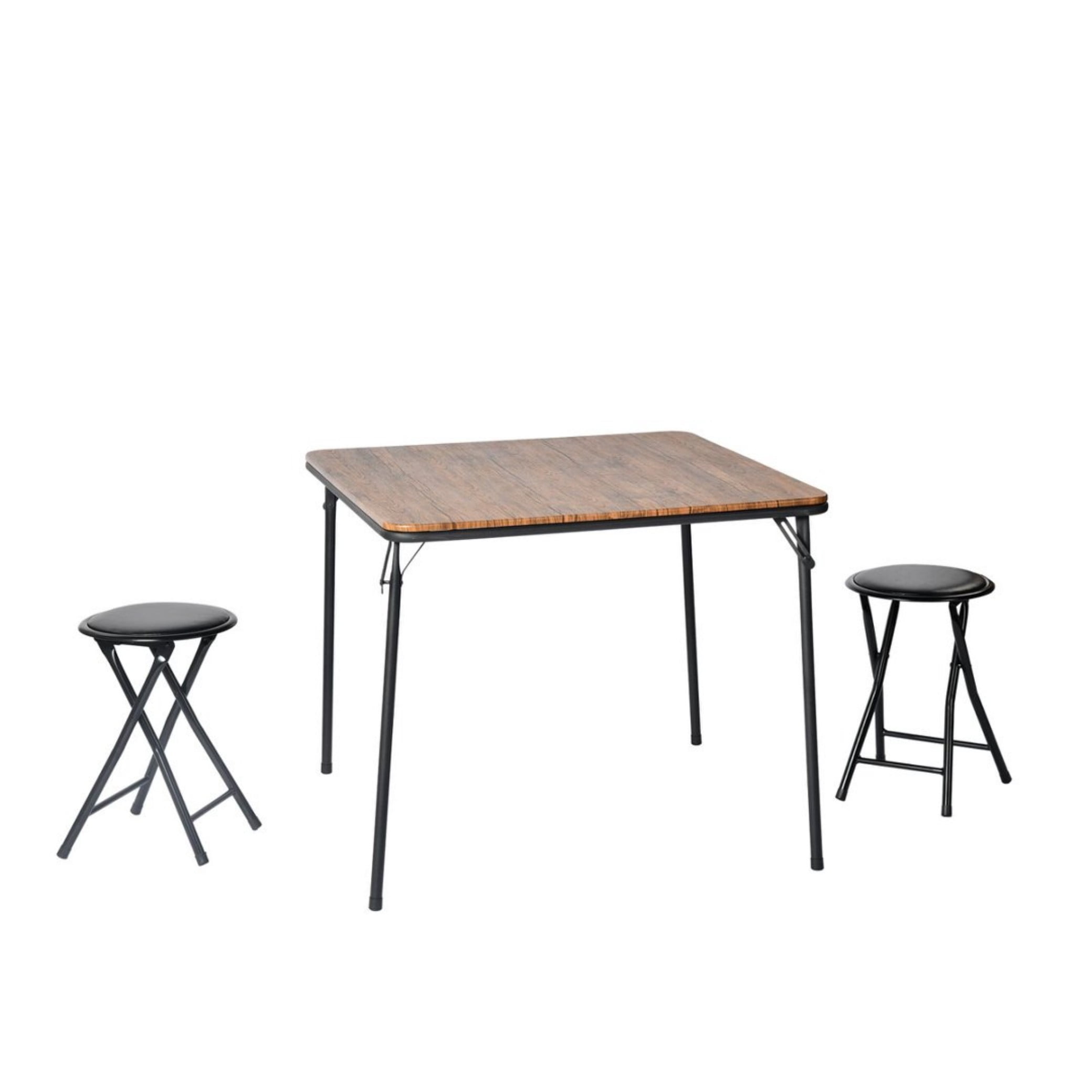 BSHTI Durable Folding Chair with PVC Padded Cushion – Stainless Steel Frame, High-Density Foam, Waterproof & Easy Clean, for Home Office Gatherings, Black (2 Pack)