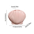 thumbnail image 3 of chaungfeng Ceramic Shell Toothbrush Holder, Pink Seashell Design with 2-Slot, Modern Toothbrush Organizer, Decorative Stand for Bathroom Sink and Countertop (Pink), 3 of 6