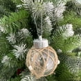 thumbnail image 5 of 6 Pcs Clear Christmas Ball Ornaments with Dried Flowers and Rope, 2.36" Transparent PET Shatterproof Baubles, Rustic Farmhouse Christmas Tree Hanging Decorations for Holiday Wedding Party Home Décor, 5 of 9