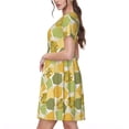 thumbnail image 7 of Spring Summer Dresses for Women 2025 - Bee Honey Wedding Guest Dresses, Beach Vacation Clothes, Hawaiian Sundresses Casual Short Sleeve Dress for Women with Pockets, 7 of 7