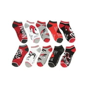 DC Comics Harley Quinn Adult Character Themed Designs 5 Pack Mix and Match No Show Ankle Socks