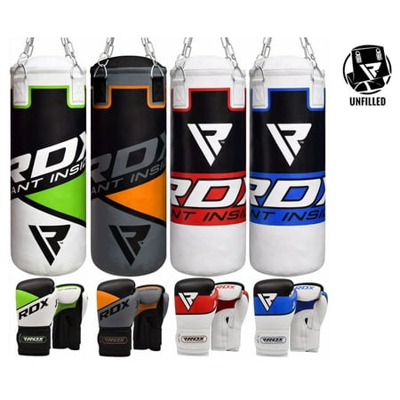 Rdx Kids Punching Bag Youth Punch Boxing Mitts Junior Gloves Rdx Kids Punching Bag Youth Punch Boxing Mitts Junior Gloves Unfilled Blue Red Green Orange Color