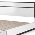 thumbnail image 2 of Kena King Size Bed-White Gray Panel Headboard-Footboard Storage Drawers, 2 of 6