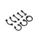 thumbnail image 1 of Set De 8 Piercing Nariz, Ceja, Labio, Lengua Y Oreja negro unitalla IRONICO 1, 1 of 2