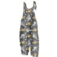 Mrigtriles Halloween Plus Size Jumpsuit for Curvy Women Fall Bat Print